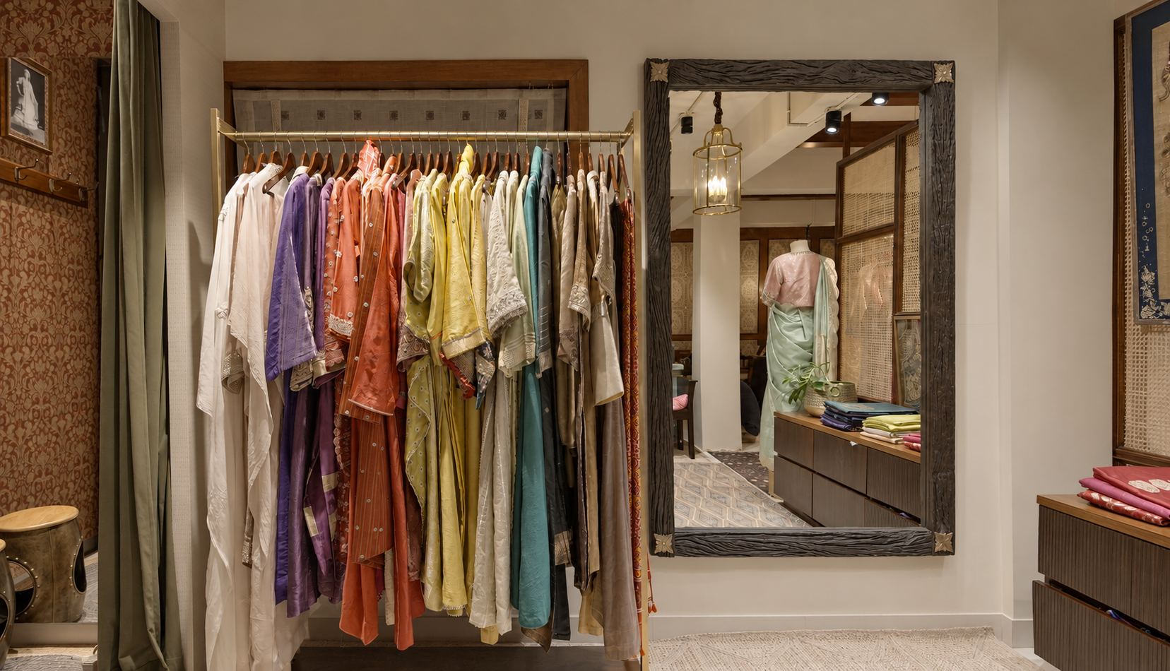 Designer boutique clothing display, Kolkata