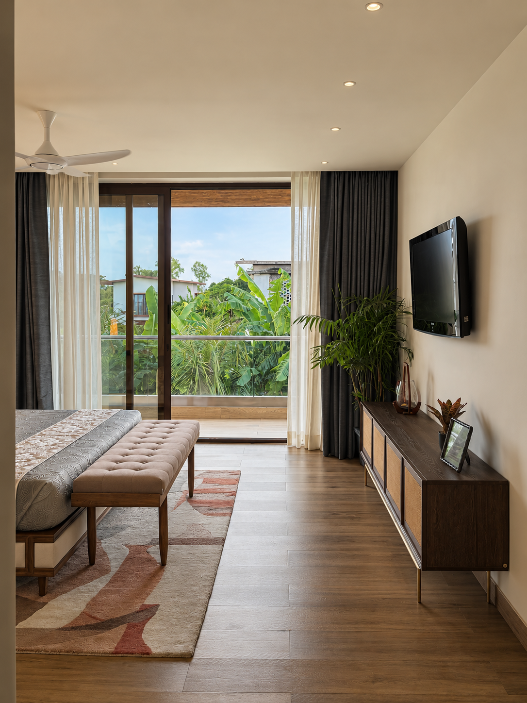 Master bedroom with balcony, showcase villa, Bantala